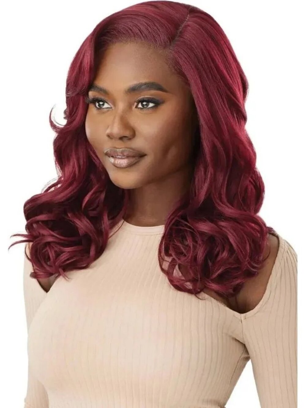 Outre Melted Hairline Glueless HD Lace Front Wig – SHELBY Dark Brown (2) New! - Picture 5 of 8